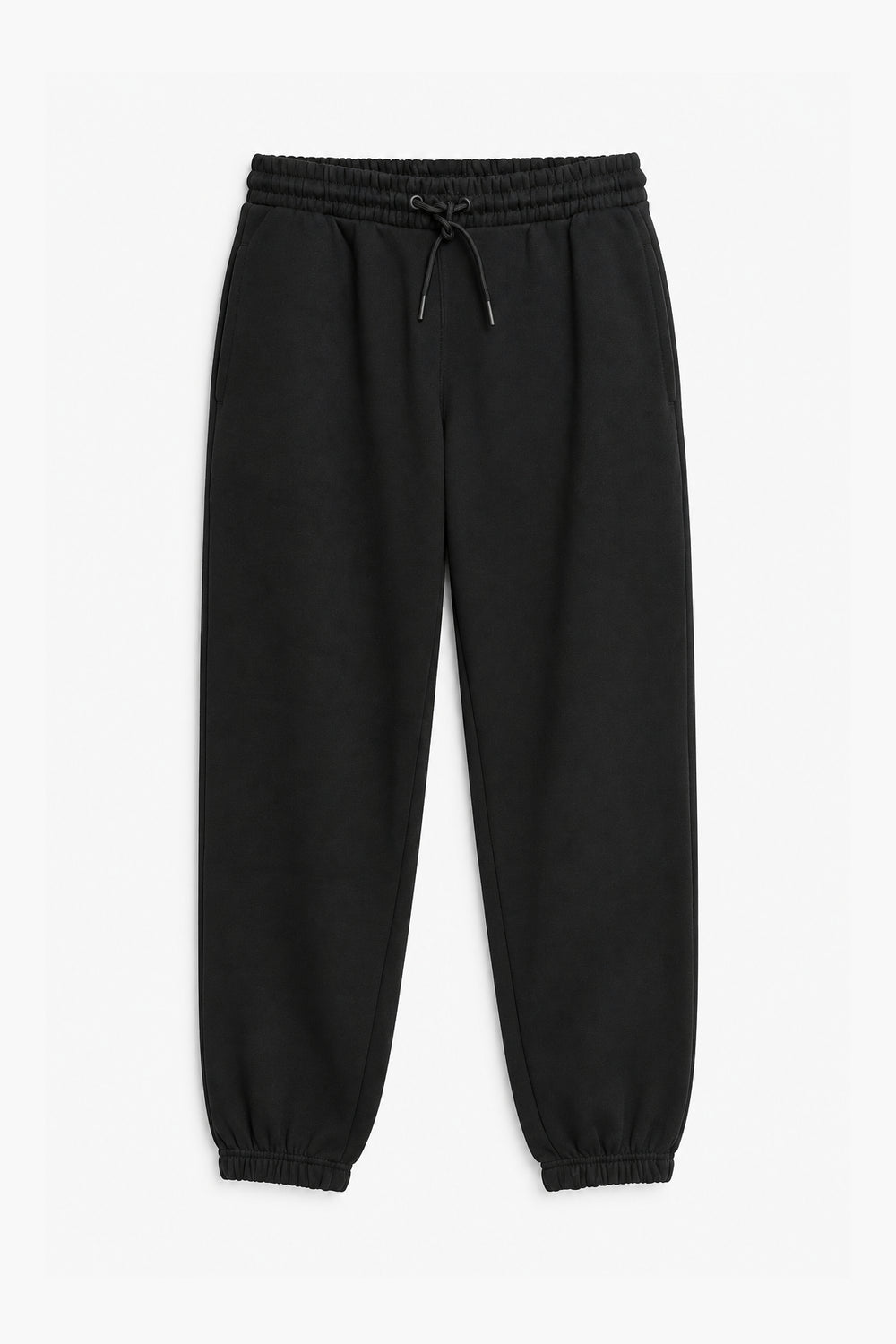 Men Branded Trouser - Black
