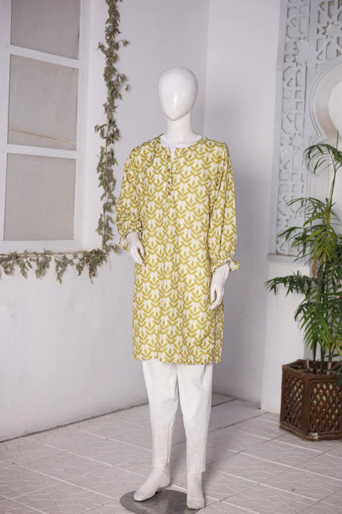 PRINTED SLUB SHIRT