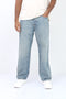 Man J&J Straight Fit Denim Jeans - Dusty Blue