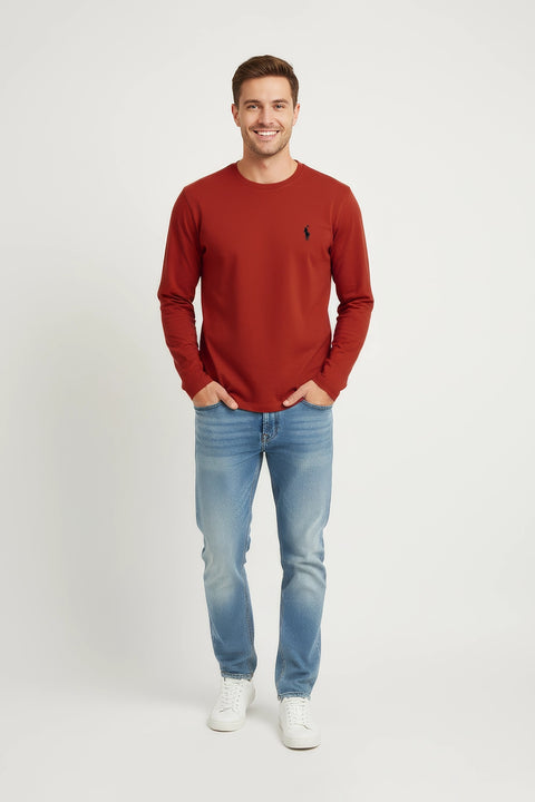 Men's Branded T-Shirt F/S - Rust
