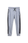 Boys Branded Embroidered Trouser - Heather Grey