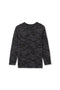 Boy Branded Camouflage Tee F/S - Black