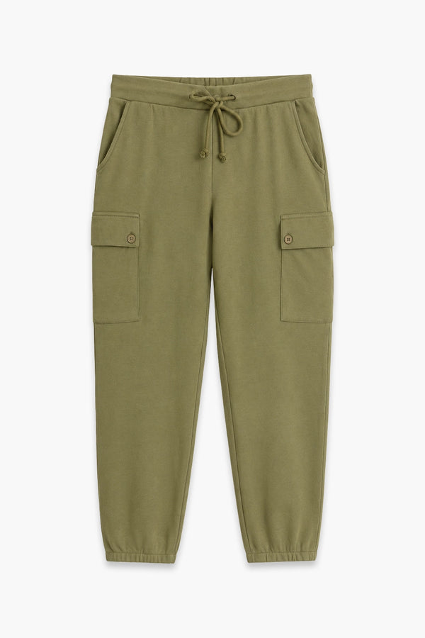 Women Branded Cargo Trouser - Green