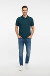Men Branded Polo - Teal