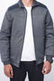 Men Exst Zipper Mockneck MZPPR12 - Charcoal