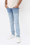 Man branded Straight Fit Denim Jeans - Blue