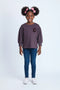 Girls Branded Embellish T-Shirt F/S - Purple