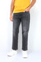 Man branded Straight Fit Denim Jeans - D/Grey