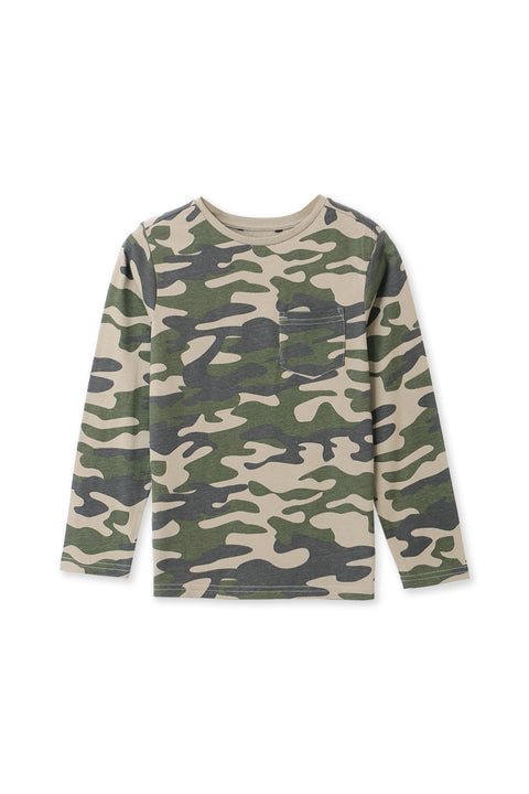 Boy Branded Tee F/S - Camouflage