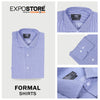 Men Formal Lining Shirt High Quality SMF-03 - White And Blue