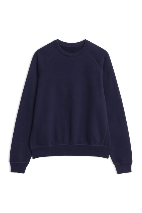 Men Branded Basic Sweatshirt - Navy