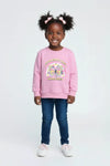 Girls Branded Graphic Sweatshirt - Pink