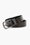2-in-1 Leather Belt Crocodile Textured