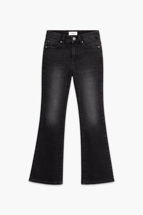 Girls Branded Bell Bottom jeans  - Black