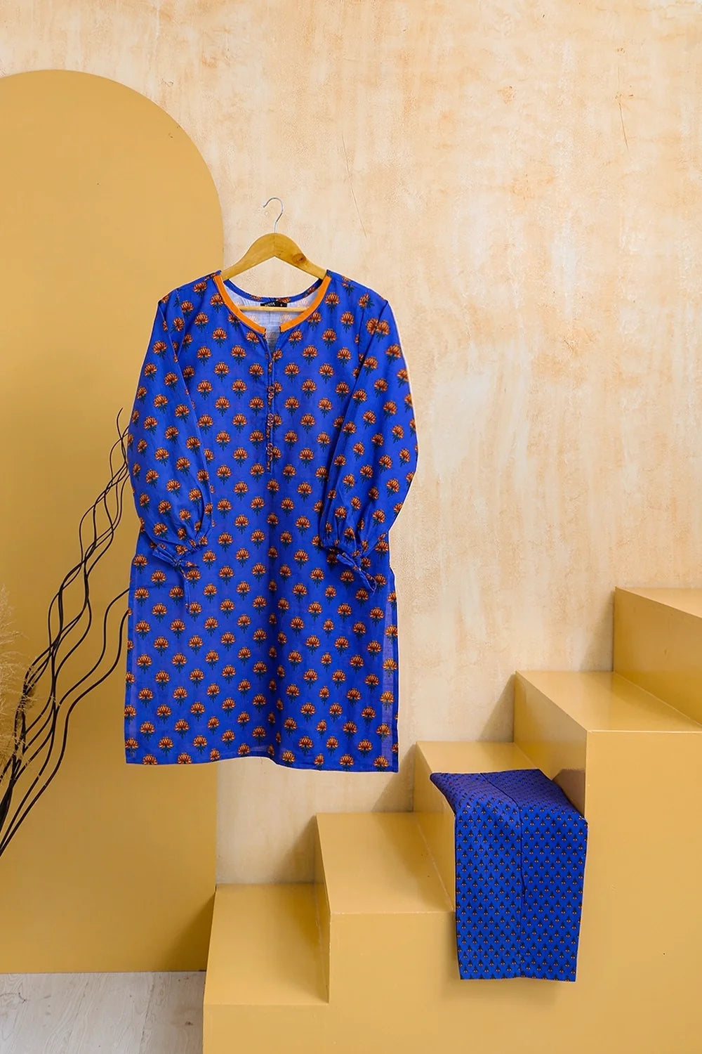 2 PIECE PRINTED KHADDAR SUIT