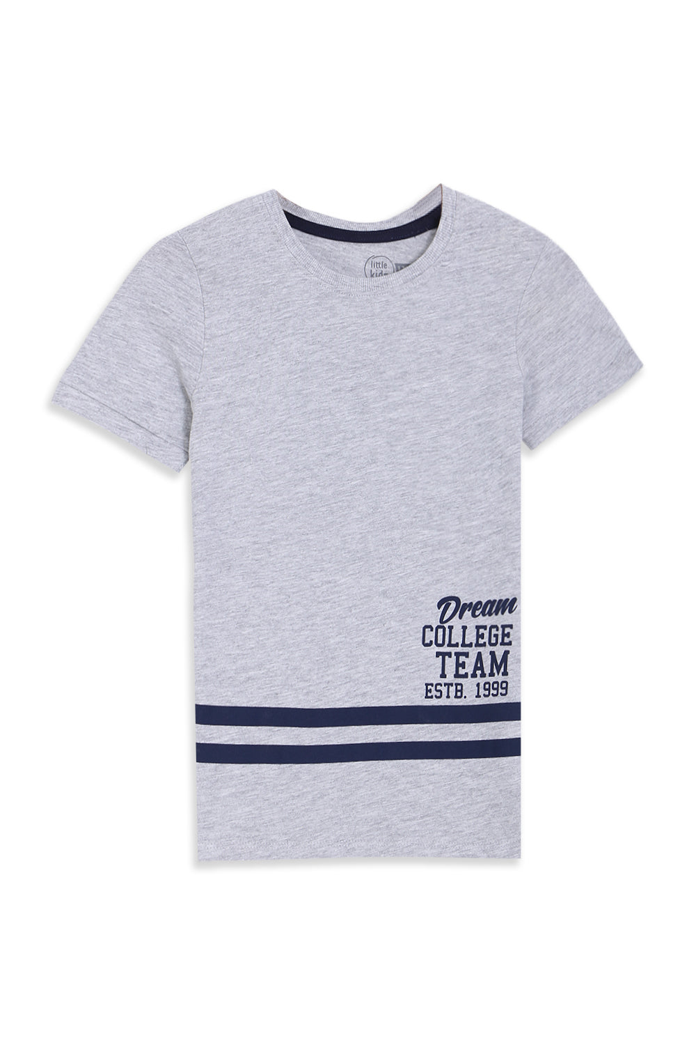 Boys Branded Graphic T-Shirt - Grey