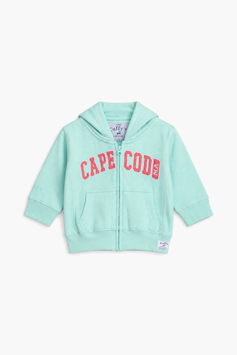 Girls Branded Fleece Graphic Hoodie Zipper - L/Green