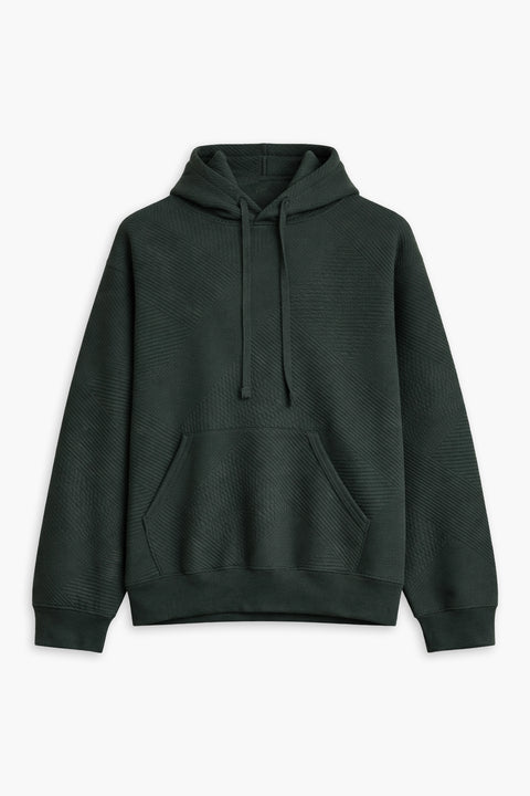 Men Branded Pullover Hoodie - D/Green