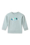 Girls Branded Graphic Sweatshirt - L/Green