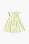 Girls Branded Frock - Yellow