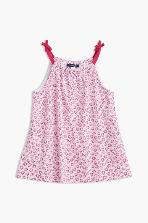Girls Branded Graphic Short Tunic - Pink