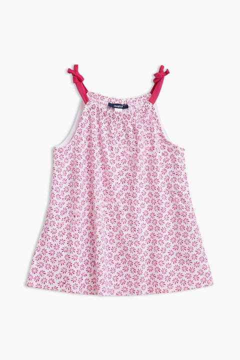 Girls Branded Graphic Short Tunic - Pink