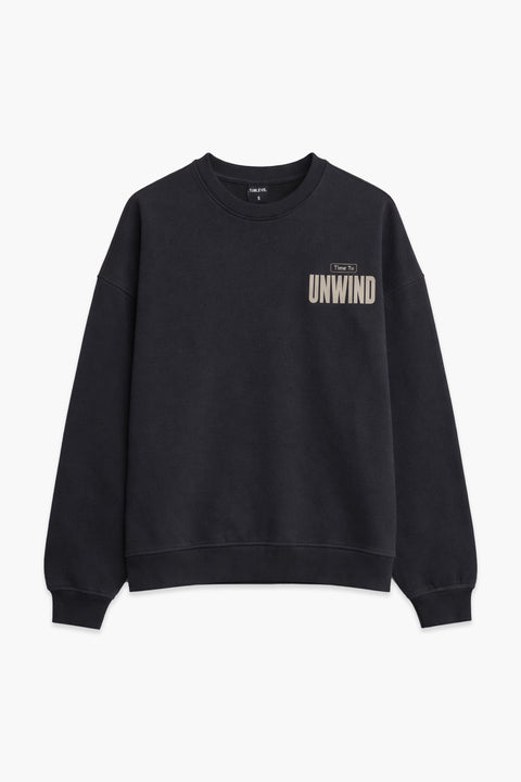 Men Branded Graphic Sweatshirt - Navy