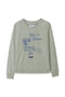 Women Branded Graphic Sweatshirt - Green