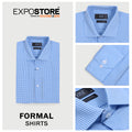 Men Formal Shirt High Quality MFS23-32 BlueCheck