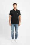 Men Branded Polo - Black