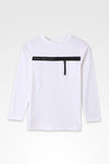 Boy Branded Graphic Tee F/S - White