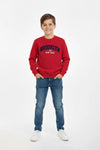 Boys Branded Graphic Sweatshirt - Red