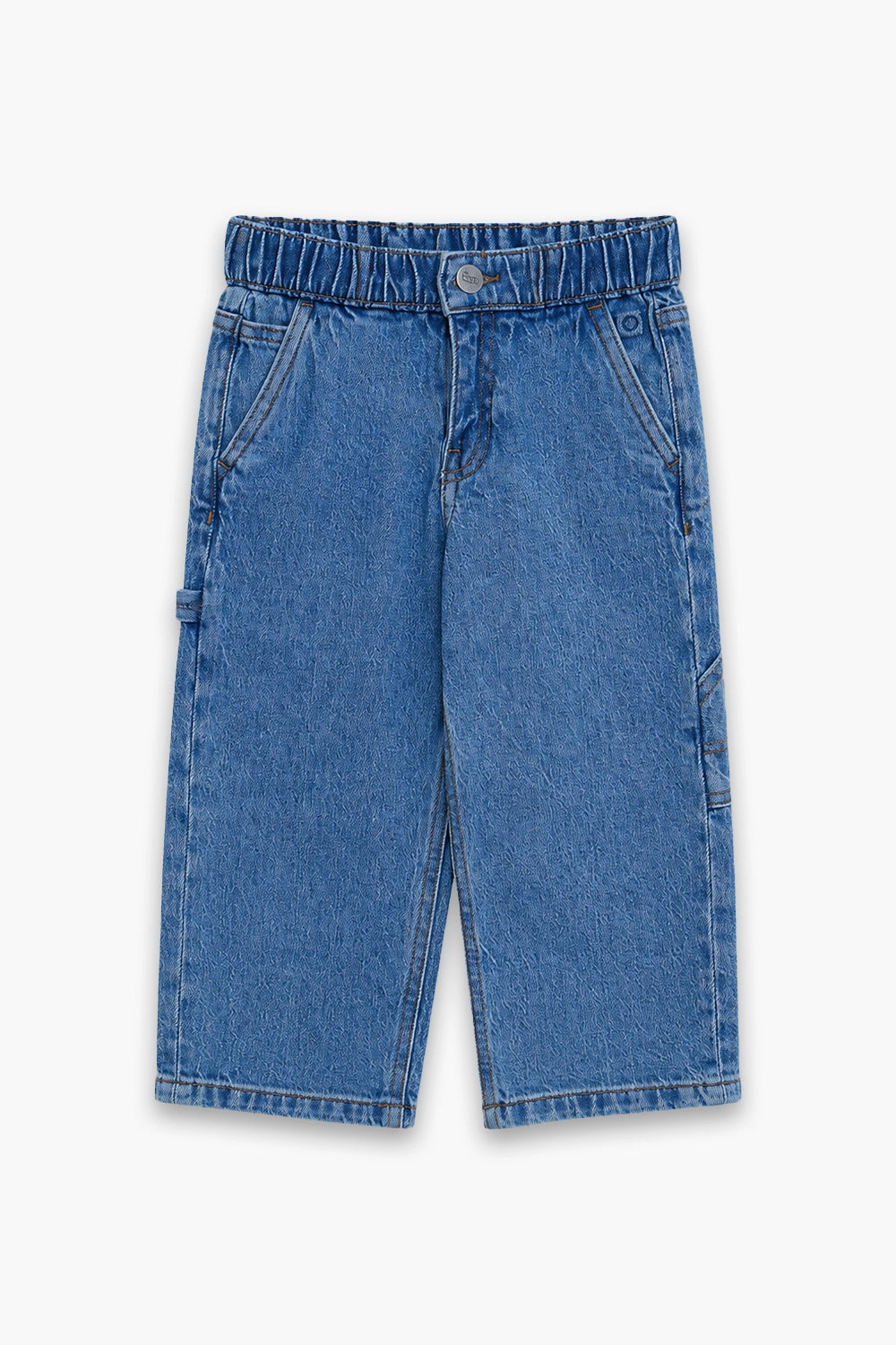 Boy Branded Straight fit Denim Pant - M/BLUE