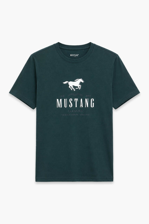 Men Branded Graphic T-Shirt - Green