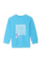 Girls Graphic Sweatshirt GSS24-09 - Blue Atoll