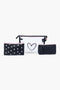 Cosmetic Pouch Pack of 3 - Black