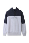 Men Jack & Jones Graphic Hoodie Sweatshirt - Grey & Navy