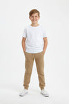 Boys Branded terry Trouser - Khaki