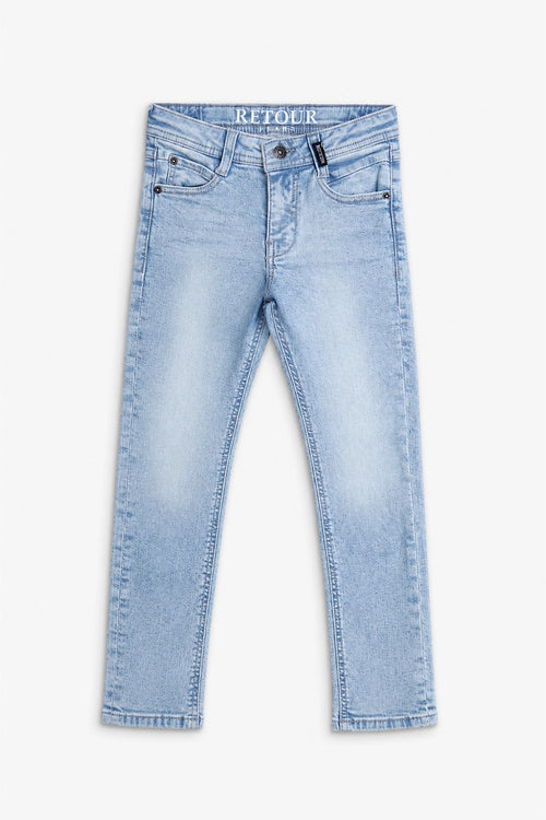 Boy Branded Straight fit Denim Pant - Blue