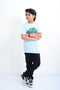 Boy Graphic T-Shirt BT24#30 -L/Blue