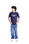 Men Branded Graphic Tee - Navy