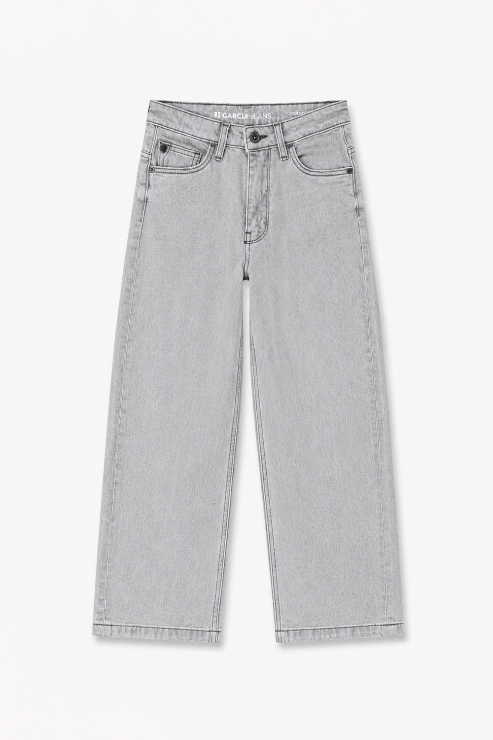 Boy Branded loose fit Denim Pant - L/GREY