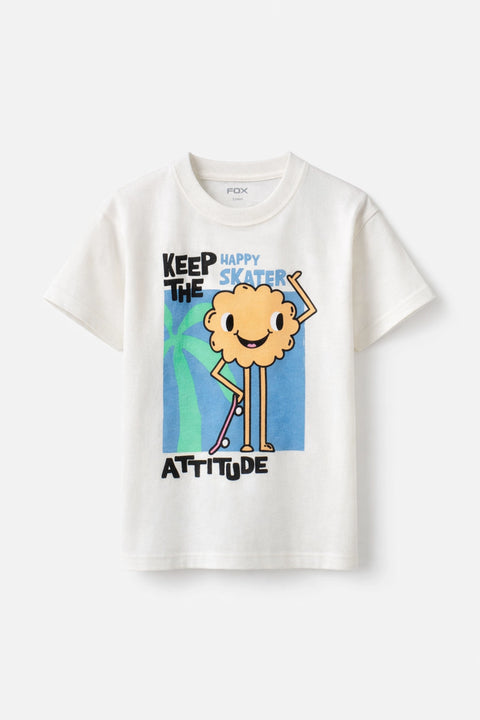 Boys Branded Graphic T-Shirt - White