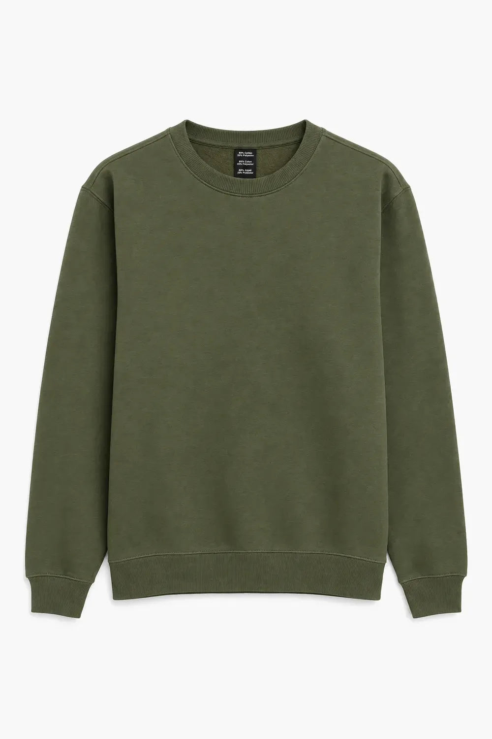 Men Branded Fleece Sweatshirt - Olive