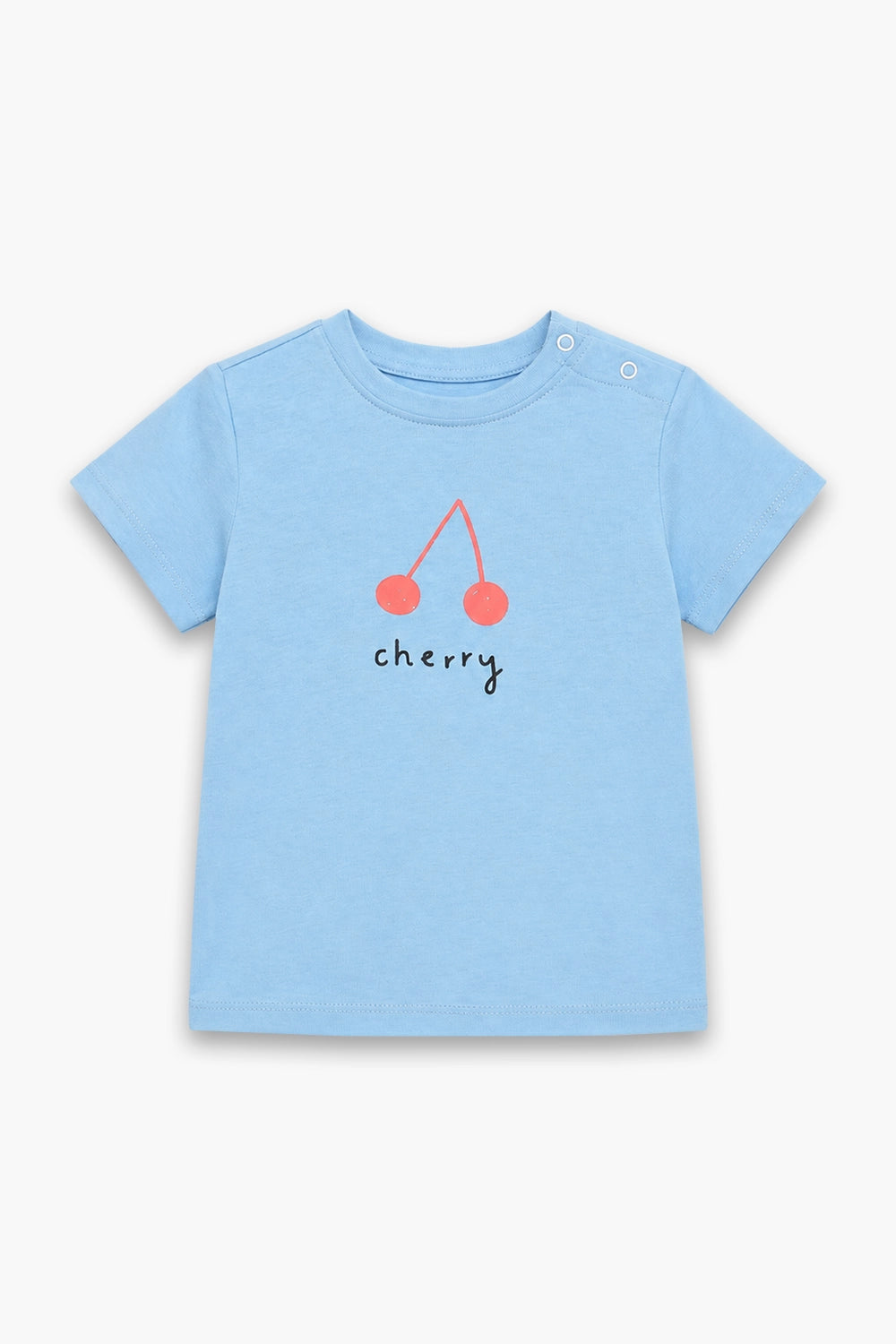 Girls Branded Graphic T-Shirt - SKYBLUE