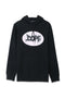 Men Branded Printed Fleece Hoodie - Black