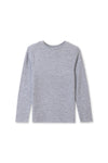 Boy Branded Tee F/S - Heather Grey