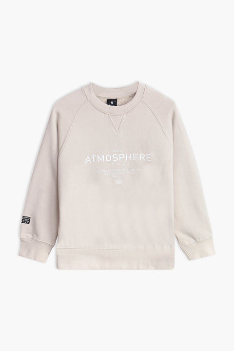 Boys Branded Graphic Sweatshirt - Cream