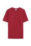 Men Branded Embroidered Tee - Maroon