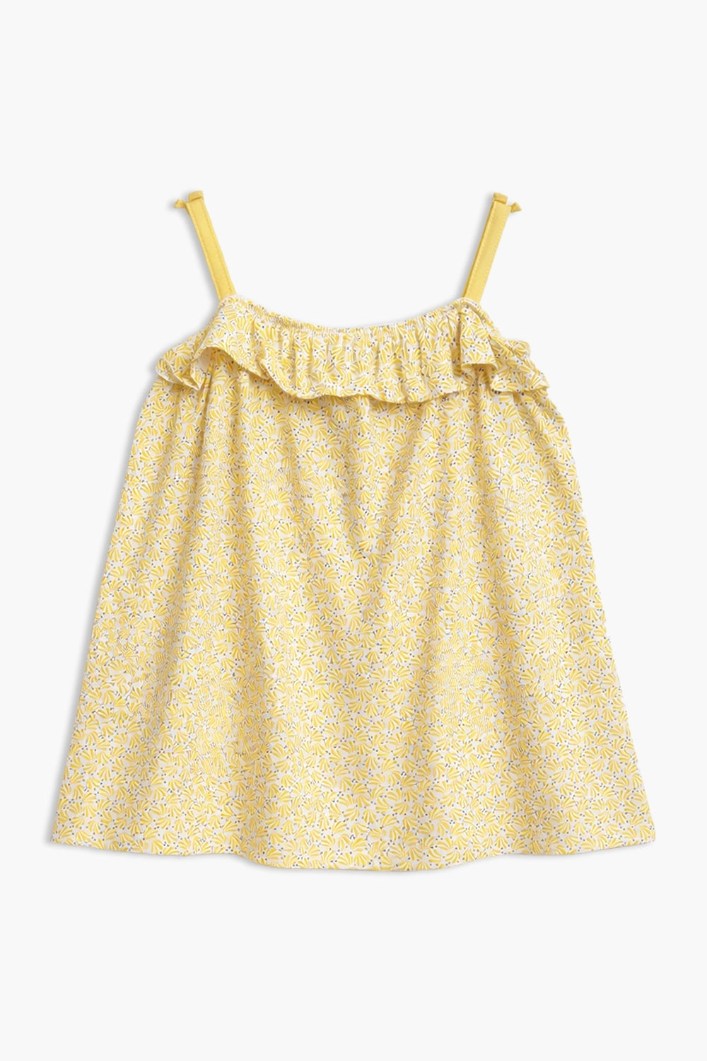 Girls Branded Graphic Short Tunic - Yellow